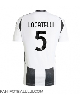 Juventus Manuel Locatelli #5 Tricou Fotbal Replică 2024-25 Barbati Acasa